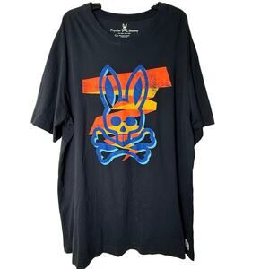 Psycho Bunny Black Crewneck T-Shirt - Size 2XL - Like New